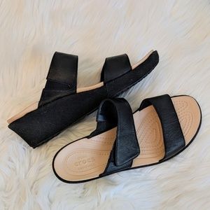 Crocs Wedge Sandals sz 9